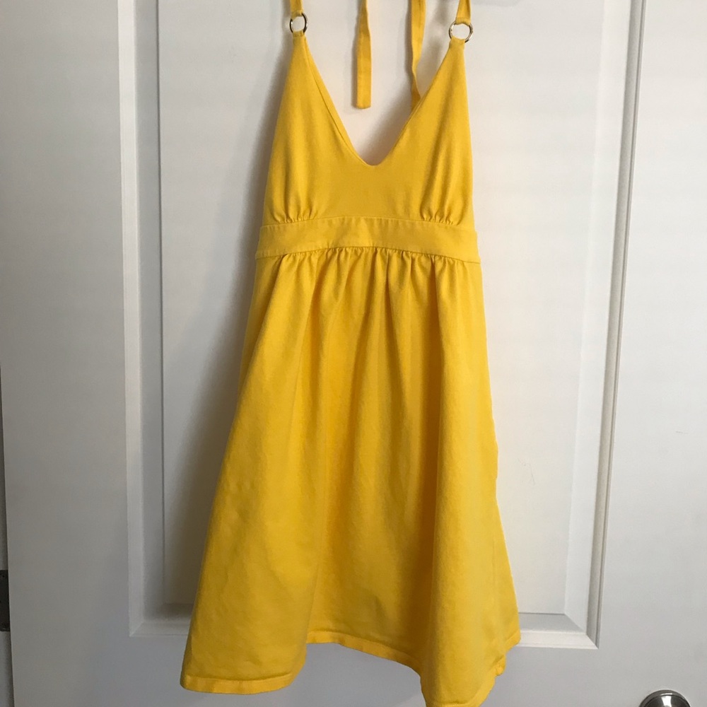 VS flirty bra top halter dress, sunshine yellow!